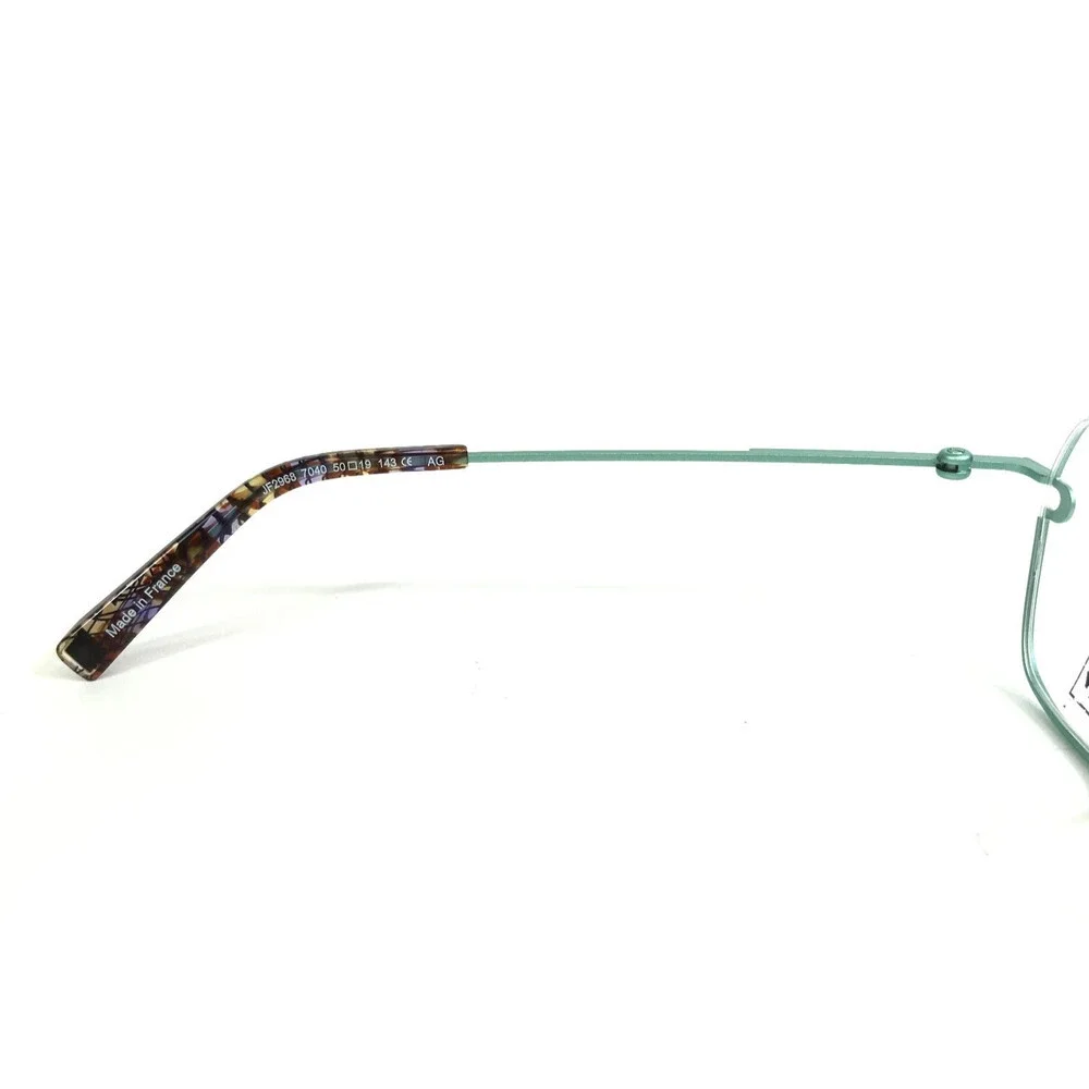 J.F. Rey Eyeglasses Frames JF2968 7040 Mint Green Bordeaux Semi Rim 50-19-143